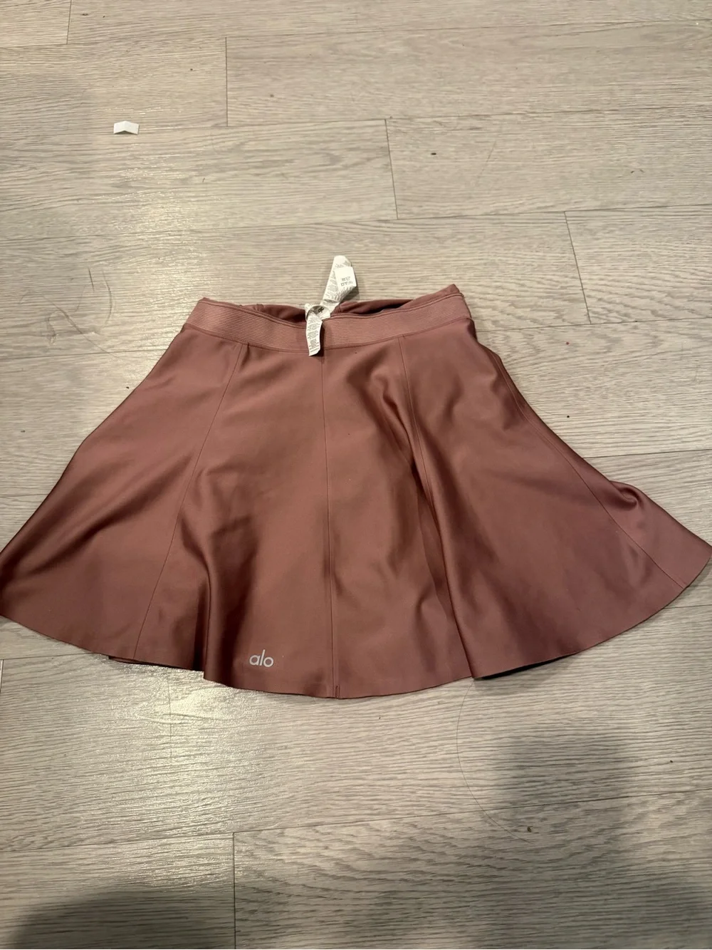 ALO Airlift Down The Line Tennis Skirt Women's Size XS Smoky Quartz